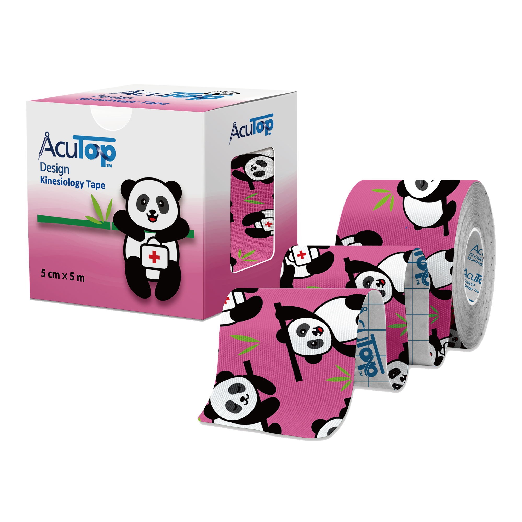 AcuTop® Design Tape, Panda - 5 cm x 5 m