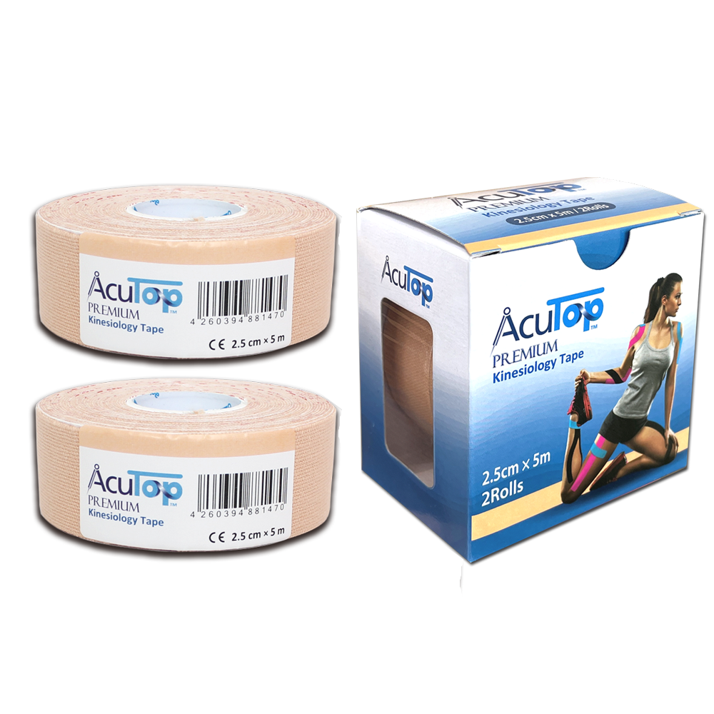 AcuTop® Premium Kinesiology Tape - 2.5 cm x 5m