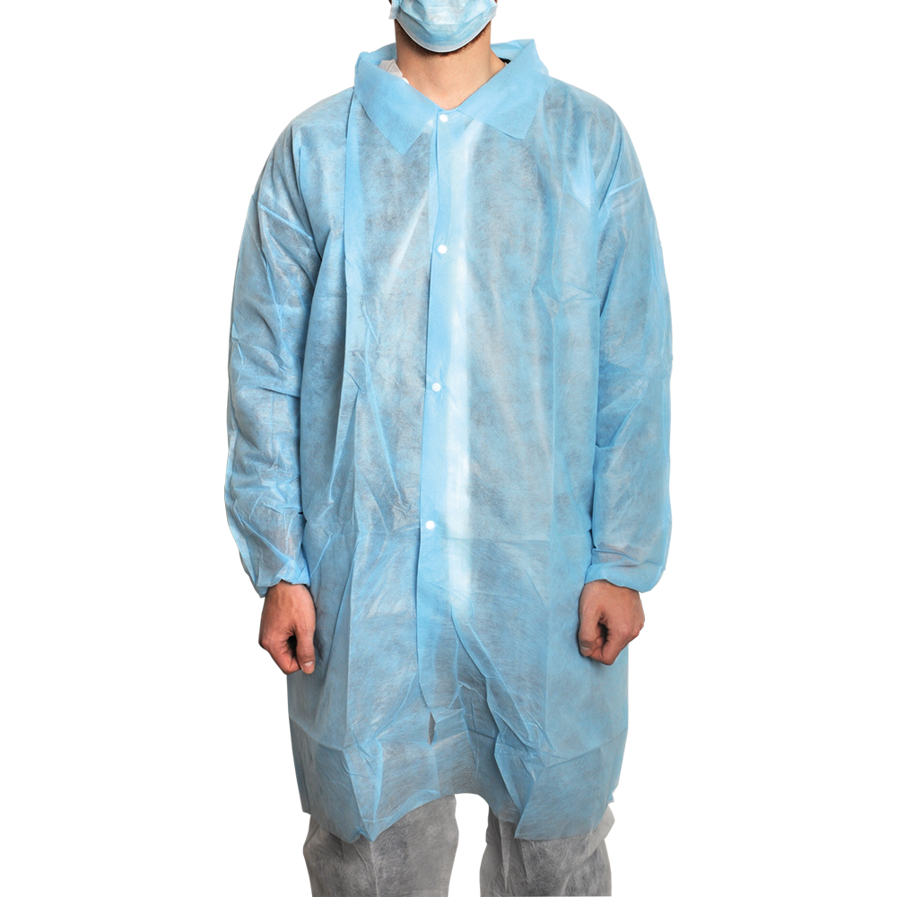 Besucherschutzkittel - Coat V blau 10Stück
