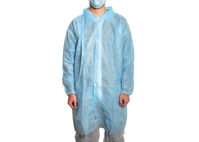 Besucherschutzkittel - Coat V blau 10Stück