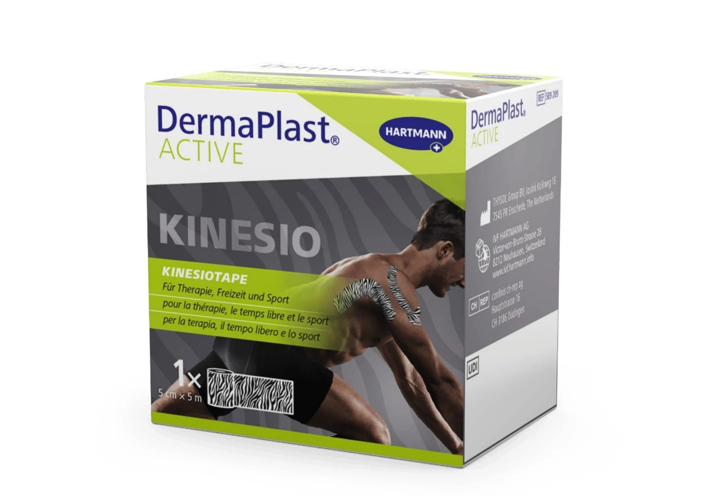 DermaPlast® ACTIVE Kinesiotape Zebra 5cm x 5m