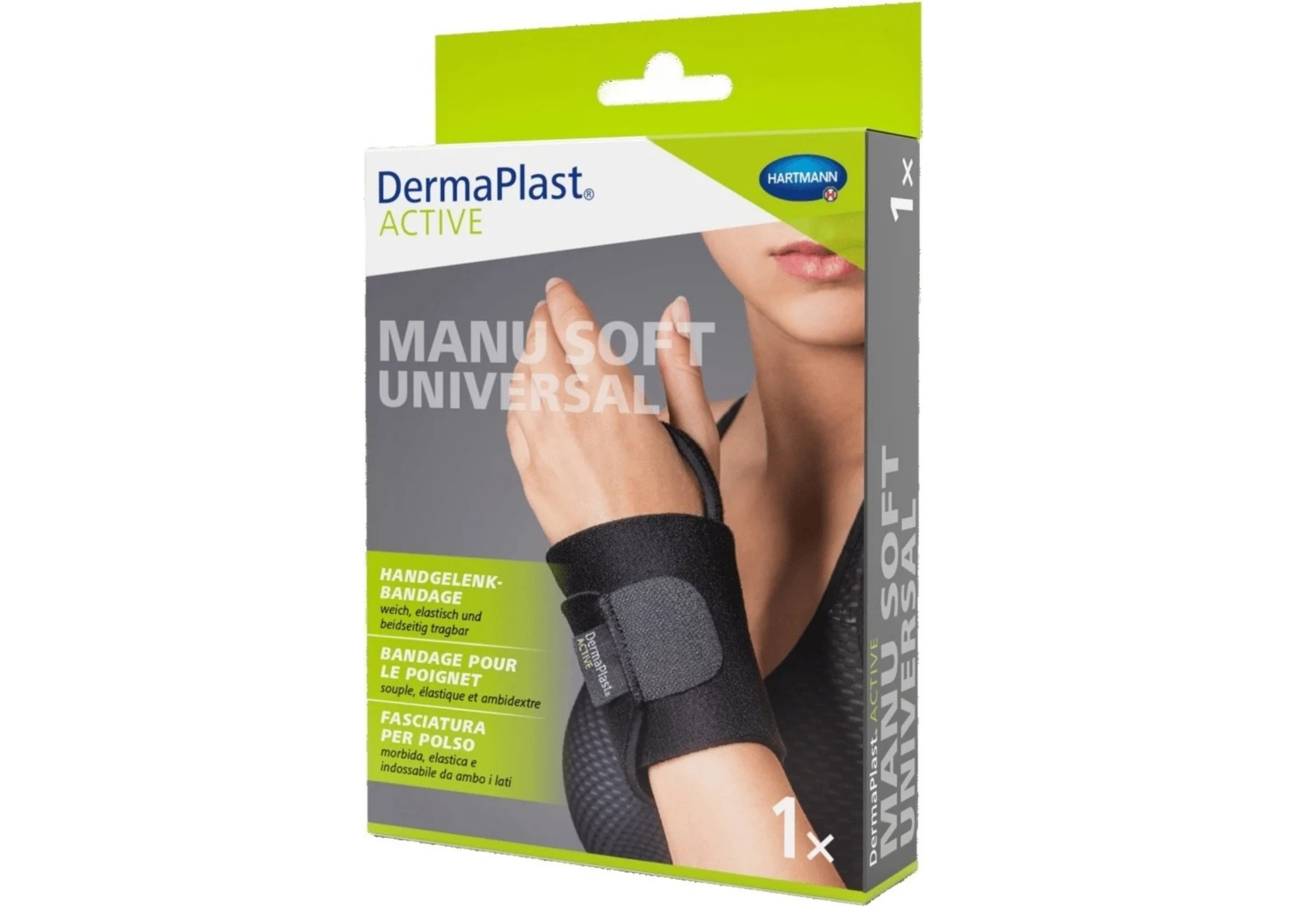 DermaPlast® ACTIVE Manu Soft Universal - Handgelenkbandage: Universalgrösse