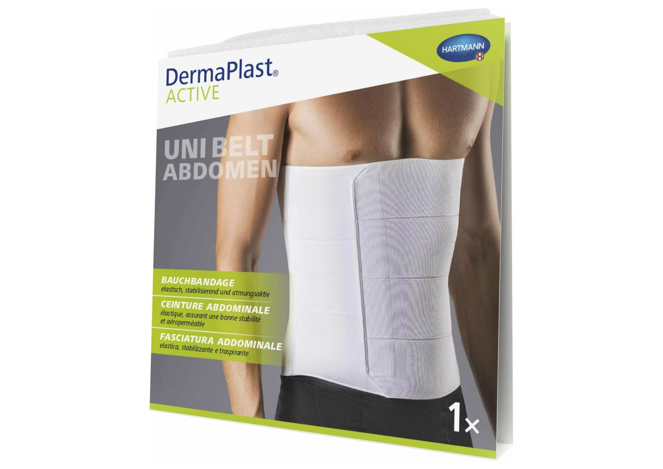 DermaPlast® ACTIVE Uni Belt Abdomen Bauchbandange Höhe 24 cm