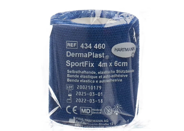 DermaPlast® SportFix Kohäsive Binde blau - 6cmx4m