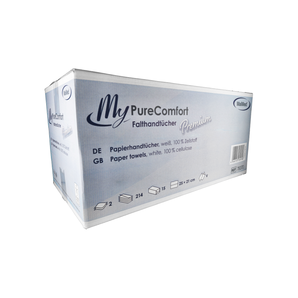 Falthandtücher - MyPureComfort Premium 214Blatt