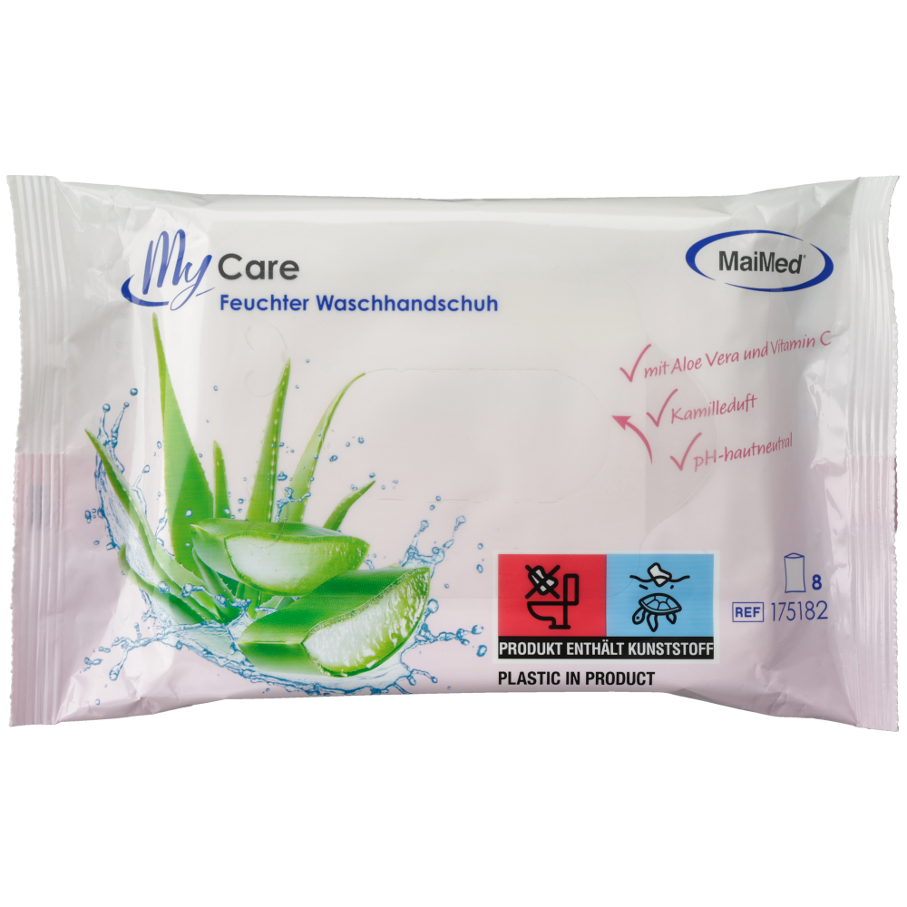 Feuchter Waschhandschuh - MyCare 8Stück