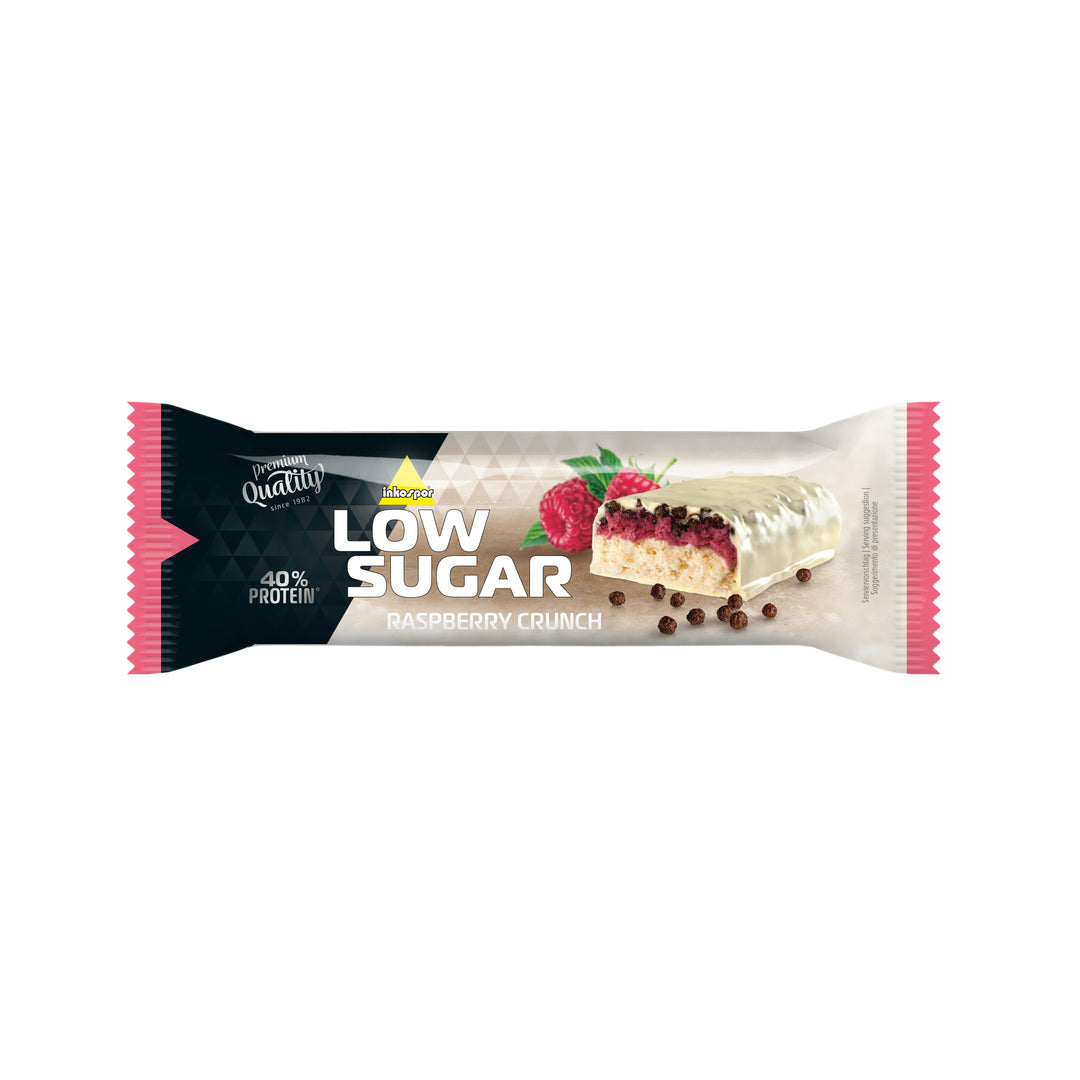 INKOSPOR Low Sugar-Riegel Himbeer-Crunch 24x65g