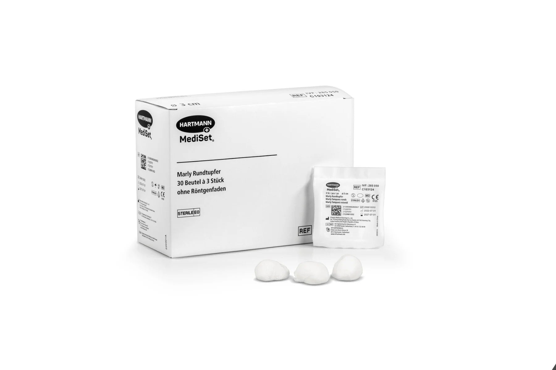 MediSet® Marly Rundtupfer steril Ø 3 cm P3