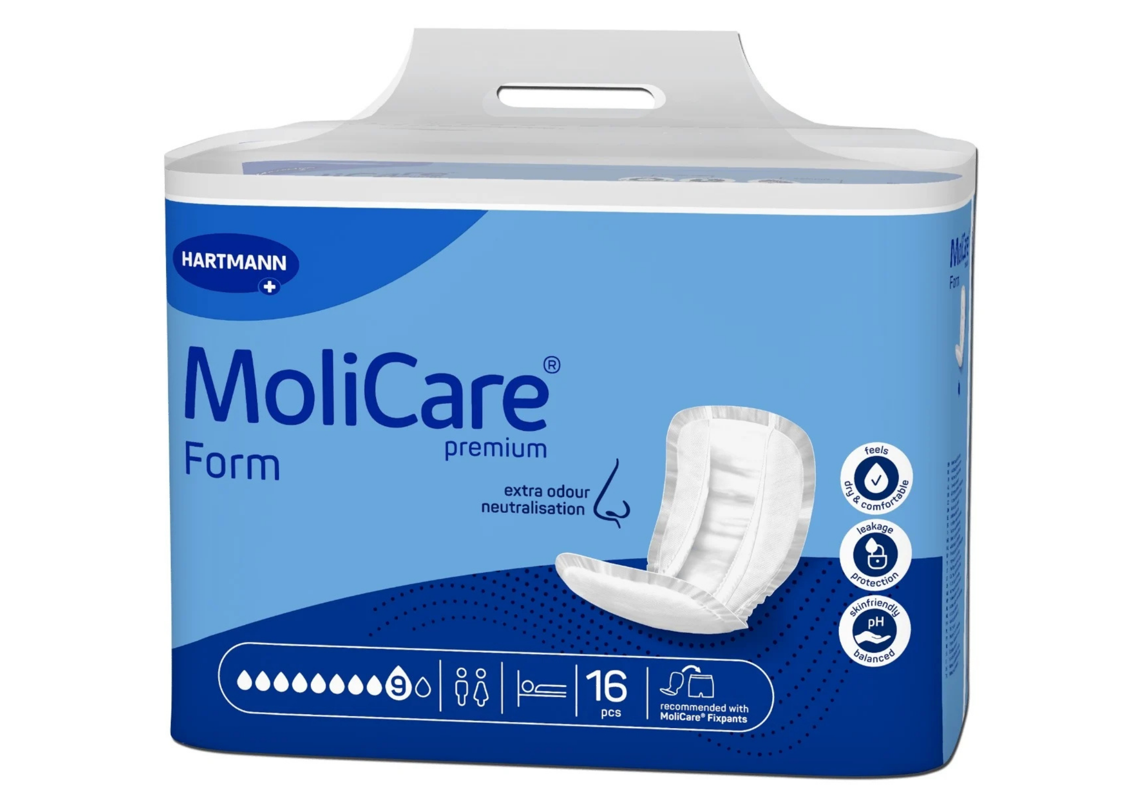 MoliCare® Form 9 Inkontinenz Einlage 16 Stück - 69 x 36 cm