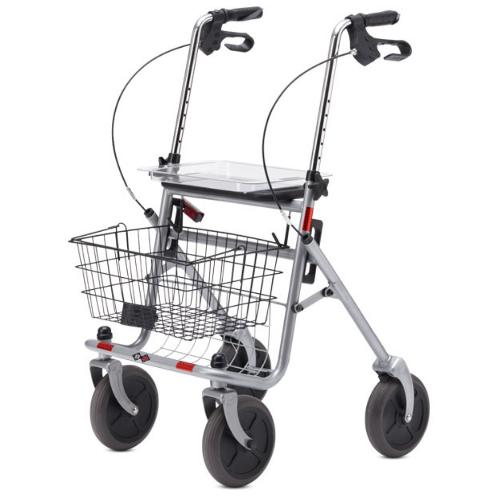 Standard Rollator - Senio incl. Shopping Basket, Cane Holder and Tray