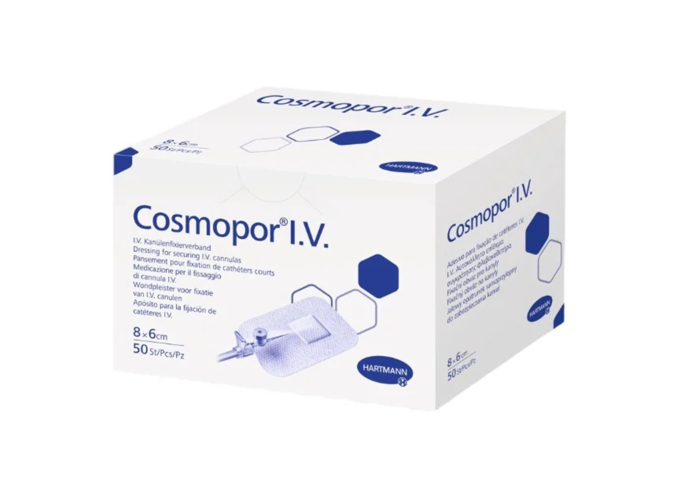 Cosmopor® I.V. steril, einzeln verpackt 6 x 8 cm - 50 Stück