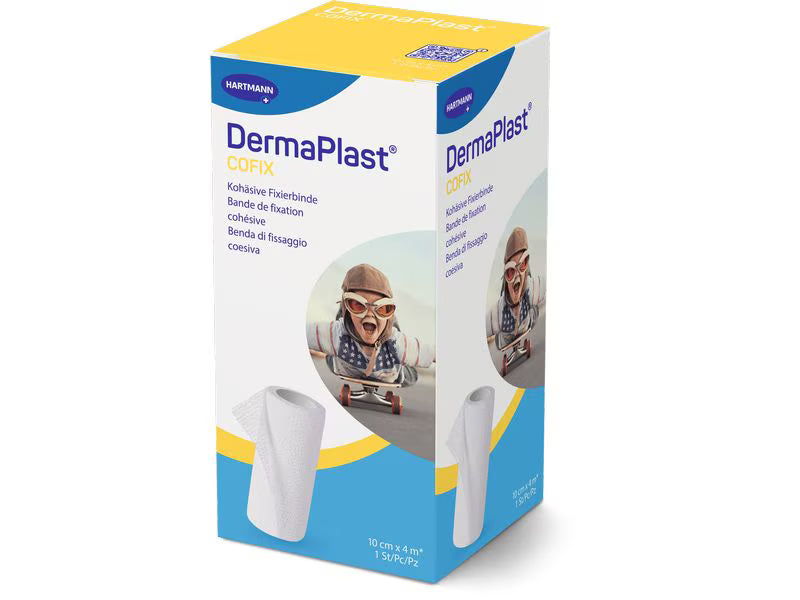 DermaPlast® CoFix Selbsthaftende Binde Faltschachtel, weiss 4m