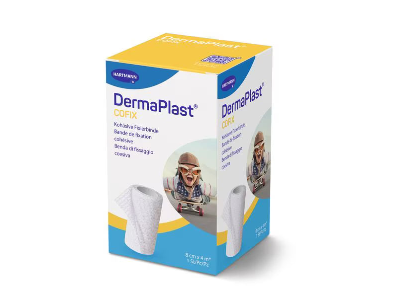 DermaPlast® CoFix Selbsthaftende Binde Faltschachtel, weiss 4m