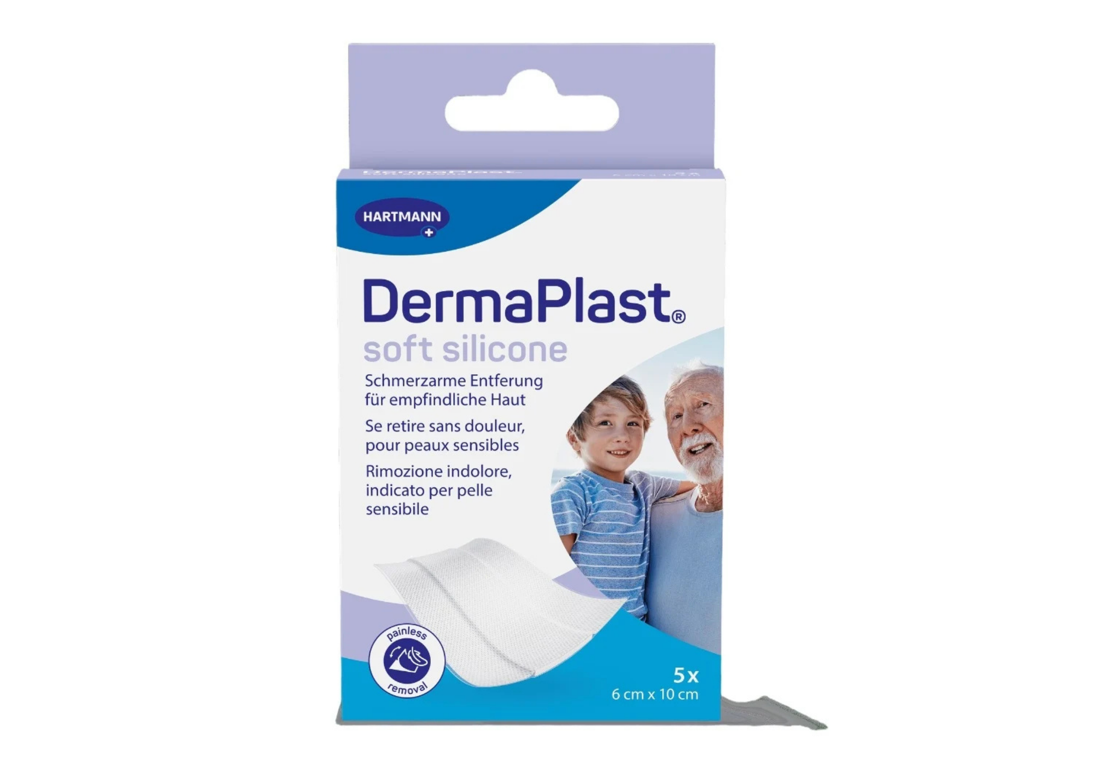 DermaPlast® Soft Silicone Wundpflaster Strips 2 Grössen