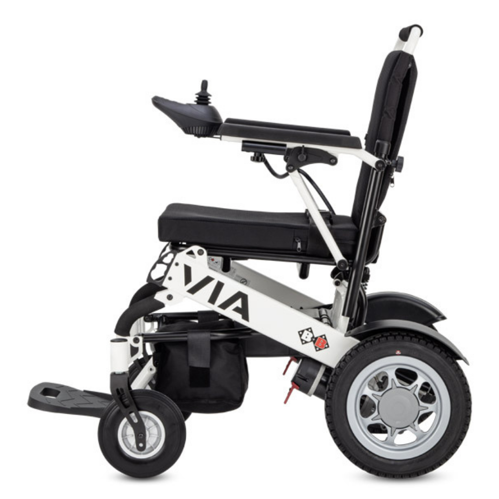 Electric wheelchair VIA foldable, ideal for travel - 6km/h