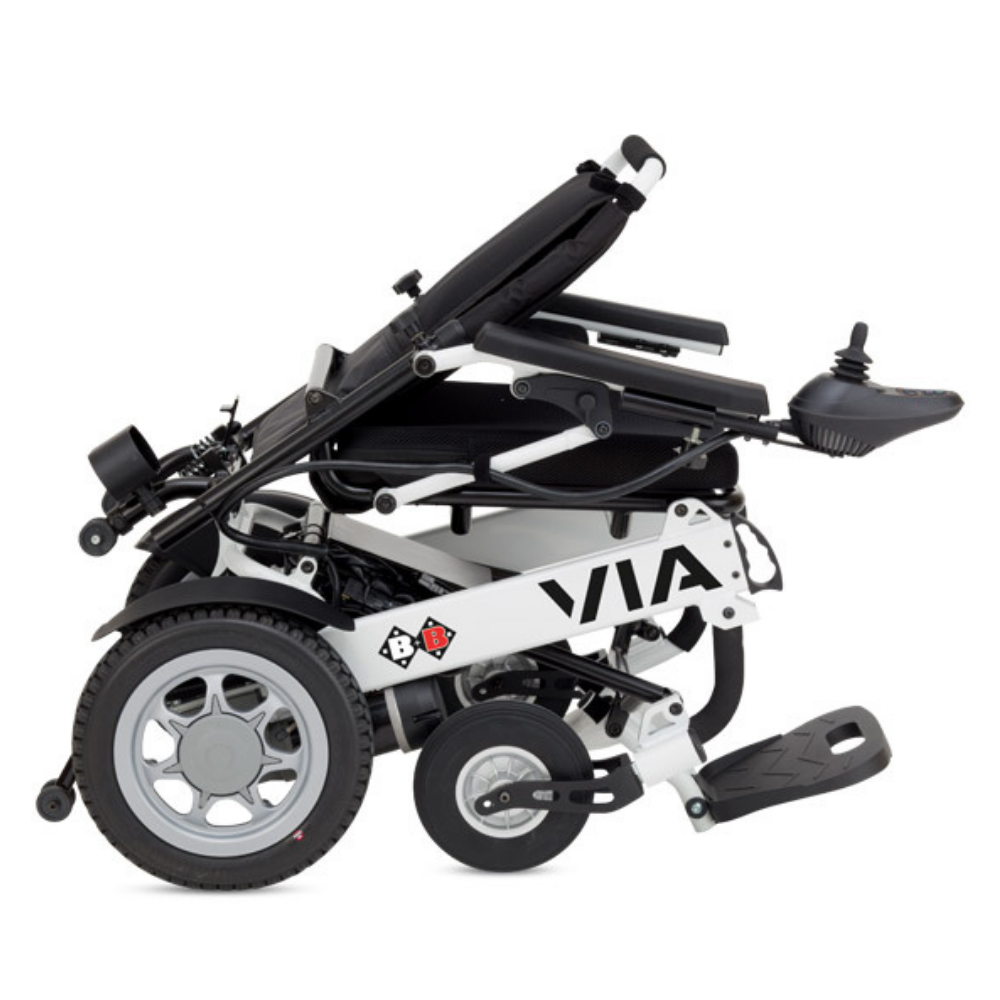 Electric wheelchair VIA foldable, ideal for travel - 6km/h