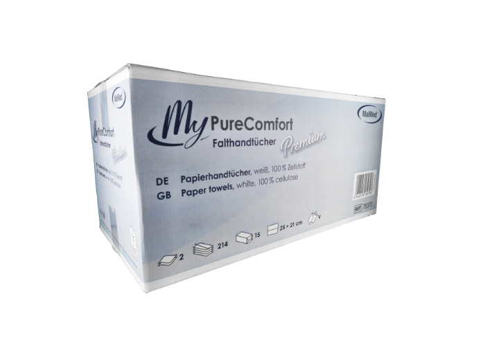 Folded paper towels - MyPureComfort Premium 214 sheets