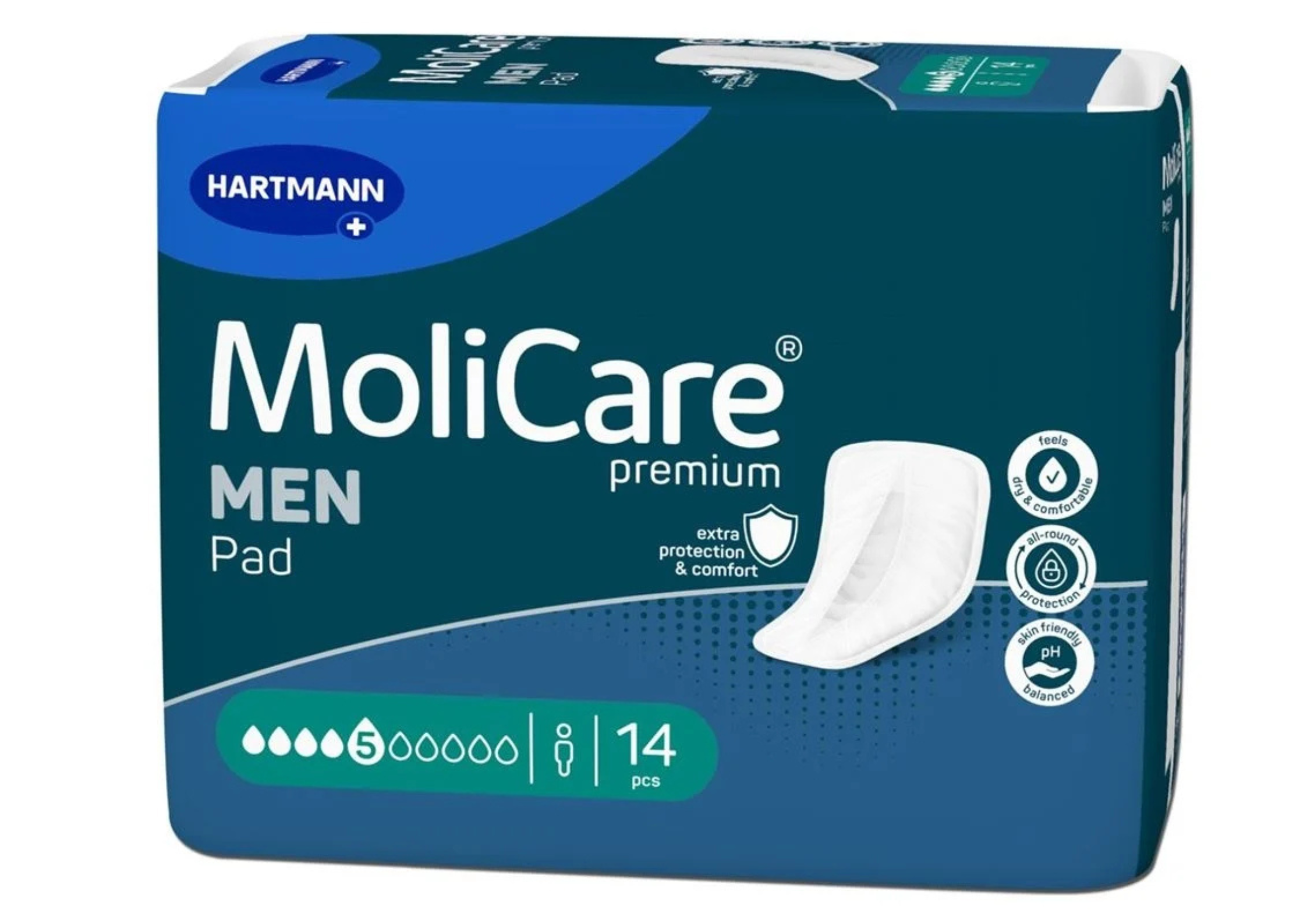 MoliCare® MEN Pad 5 Inkontinenz Einlage V-förmige Passform