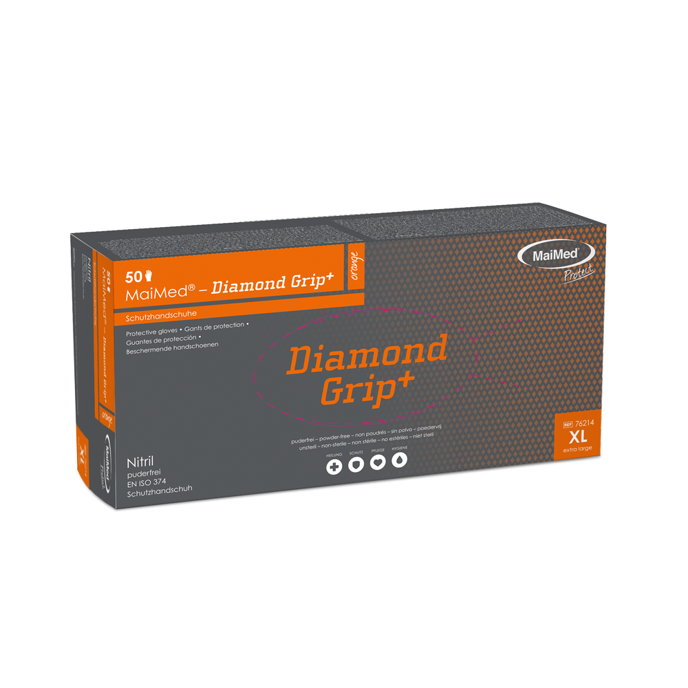 Nitril - Einweghandschuh Diamond Grip+