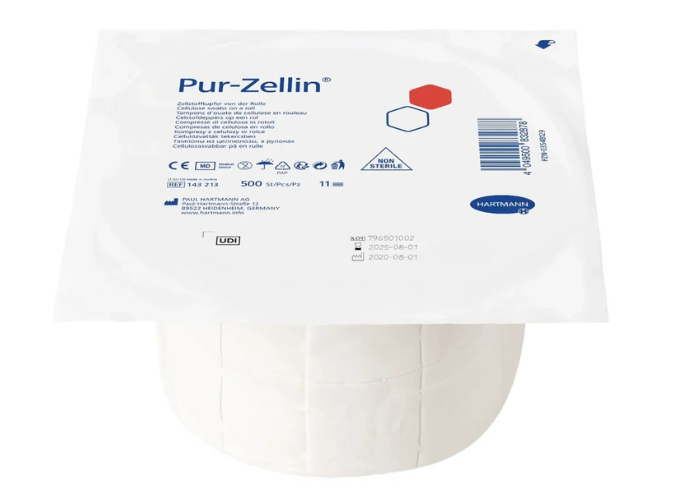 Pur-Zellin® 11-fach, gerollt 4 x 5 cm