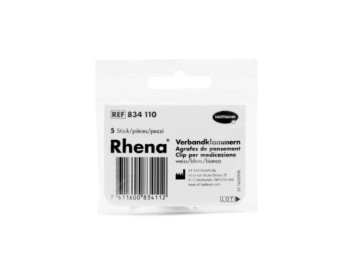 Rhena® Verbandklammern weiss - 5 Stück