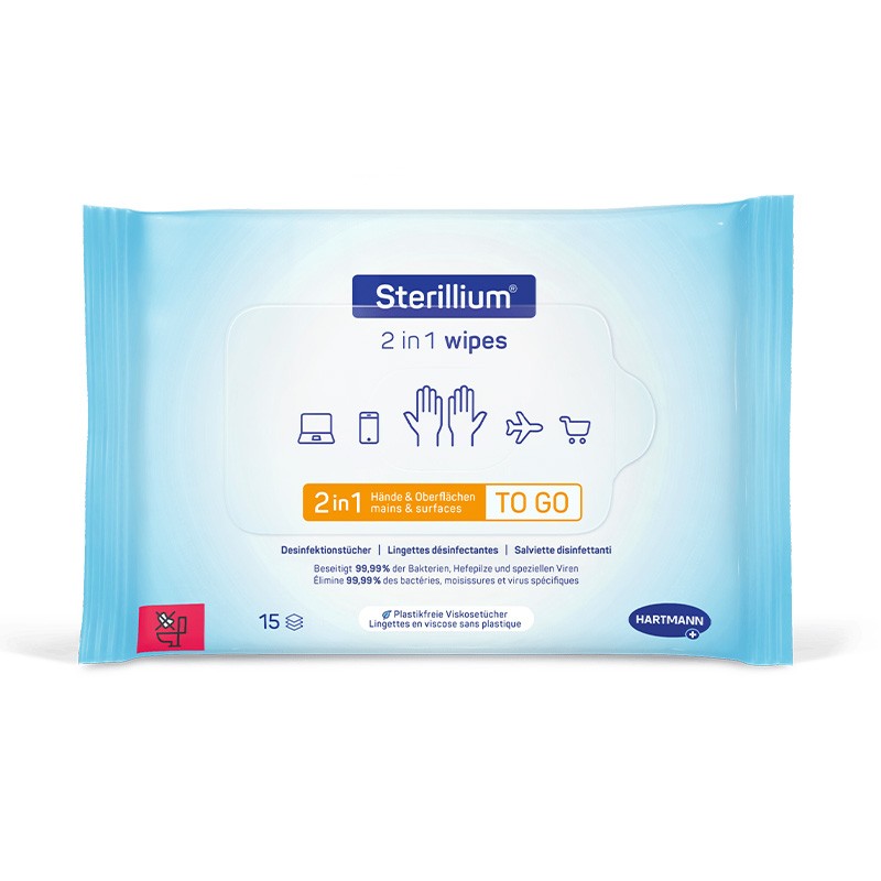 Sterillium Hände- & Flächentücher 2in1 wipes à 15 Tücher