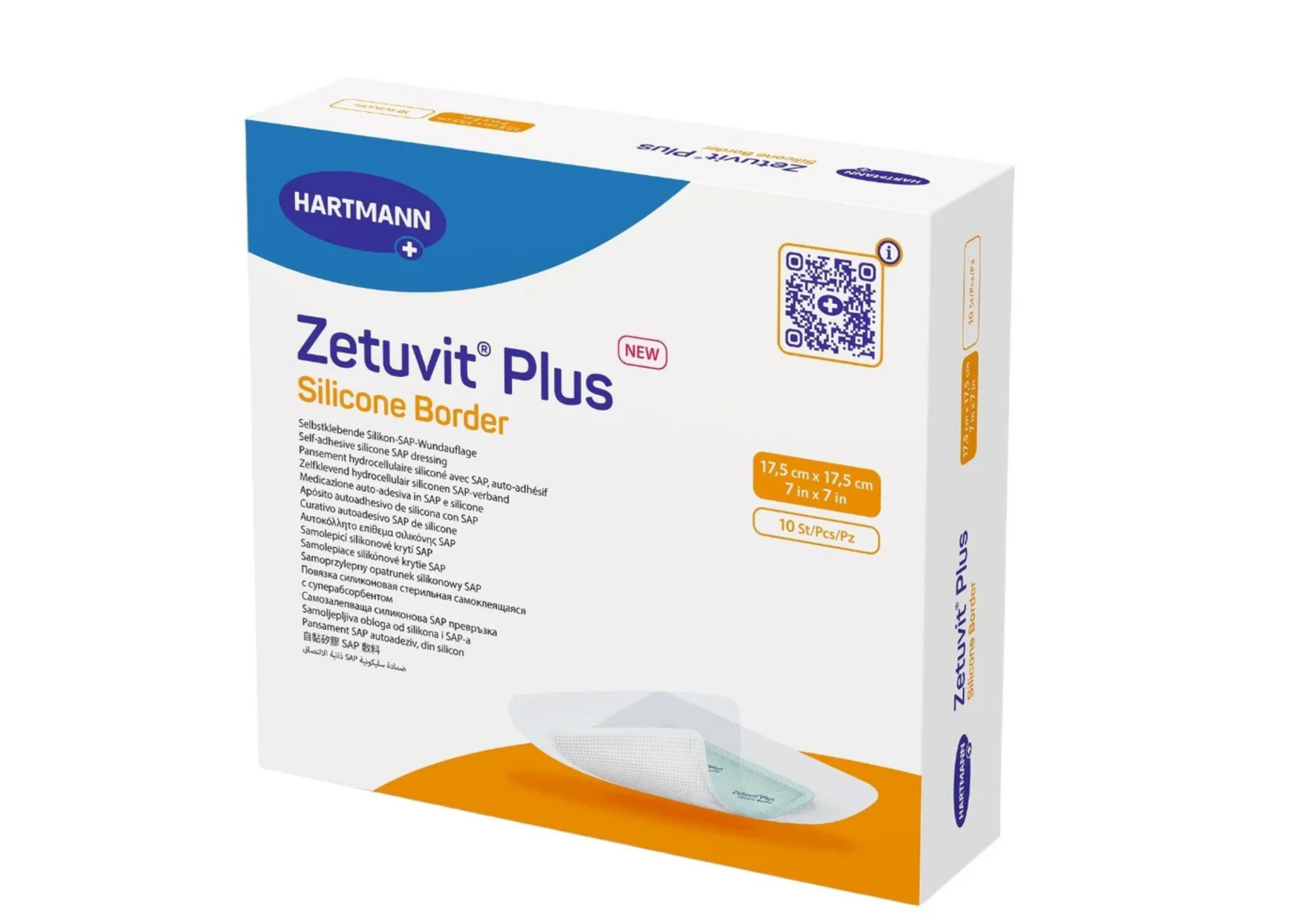 Zetuvit® Plus Silicone Border steril, einzeln verpackt 10Stück