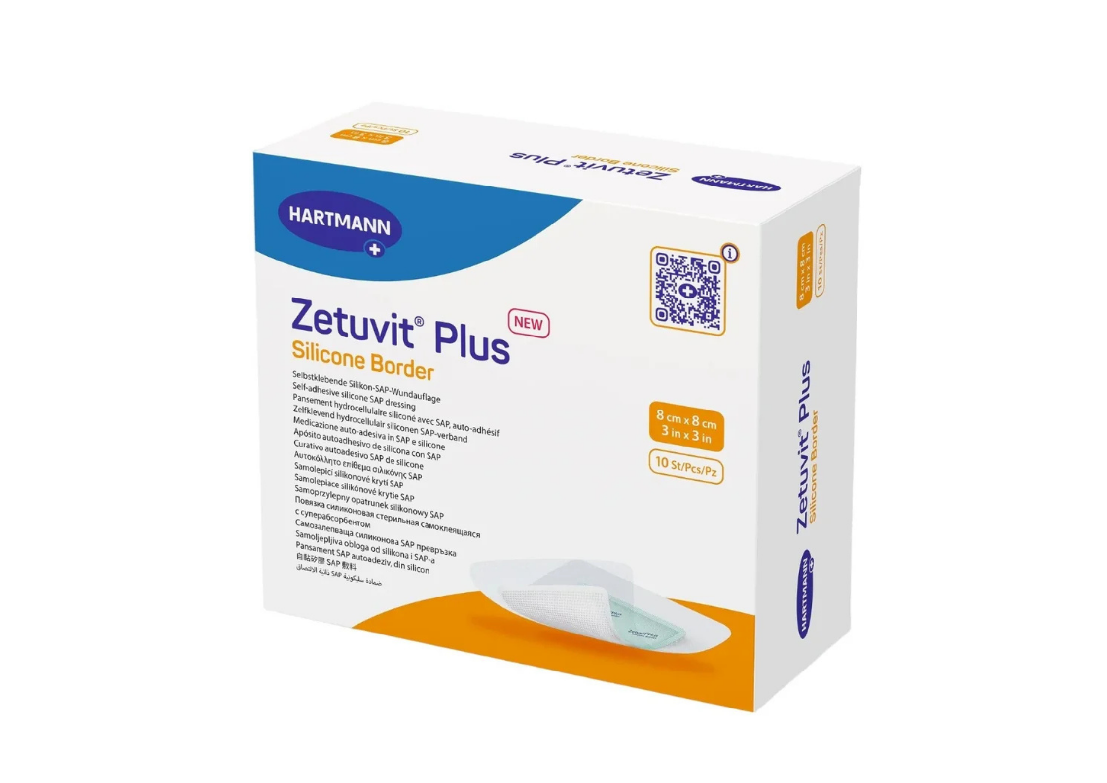 Zetuvit® Plus Silicone Border steril, einzeln verpackt 10Stück