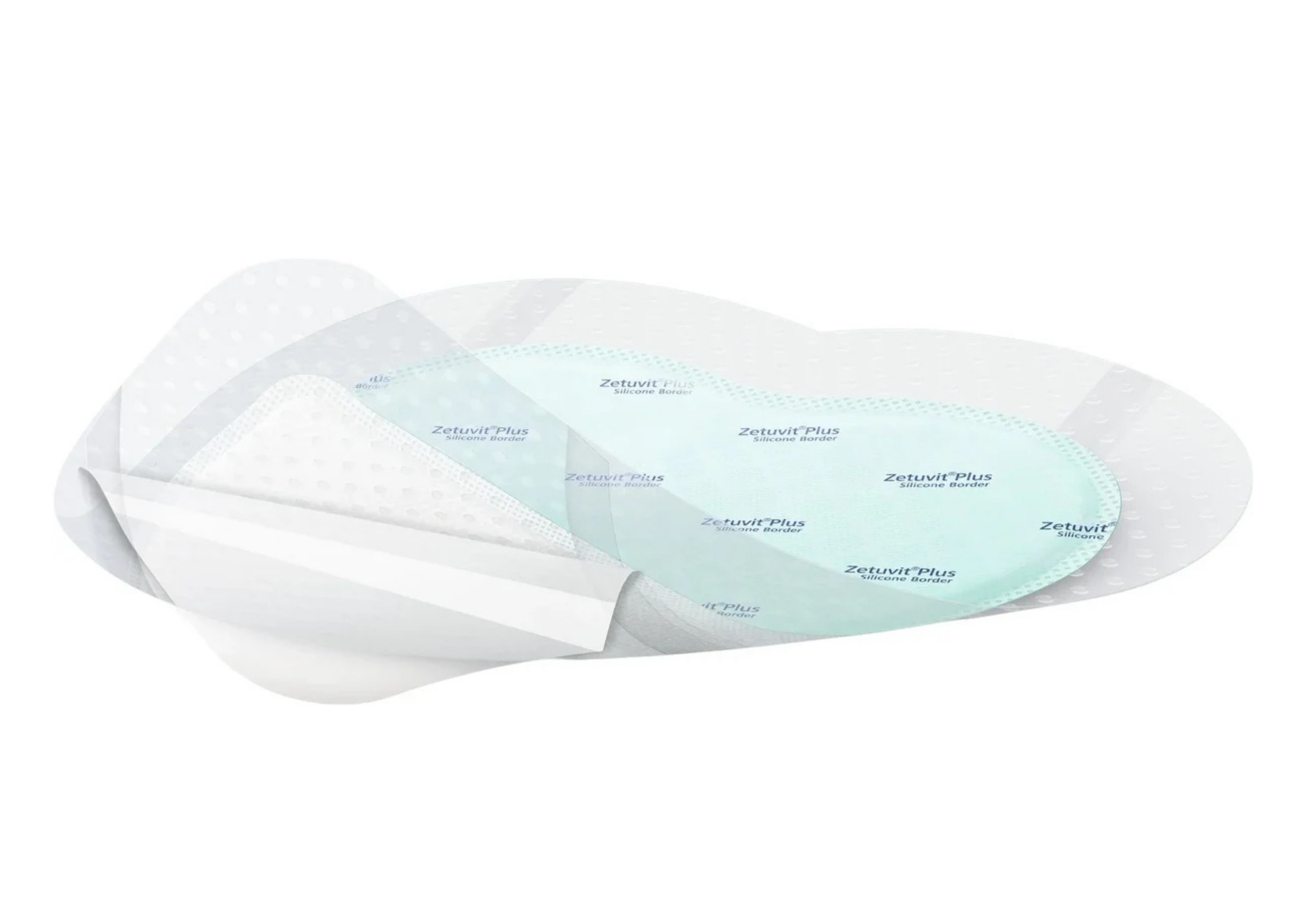 Zetuvit® Plus Silicone Border steril, einzeln verpackt 10Stück