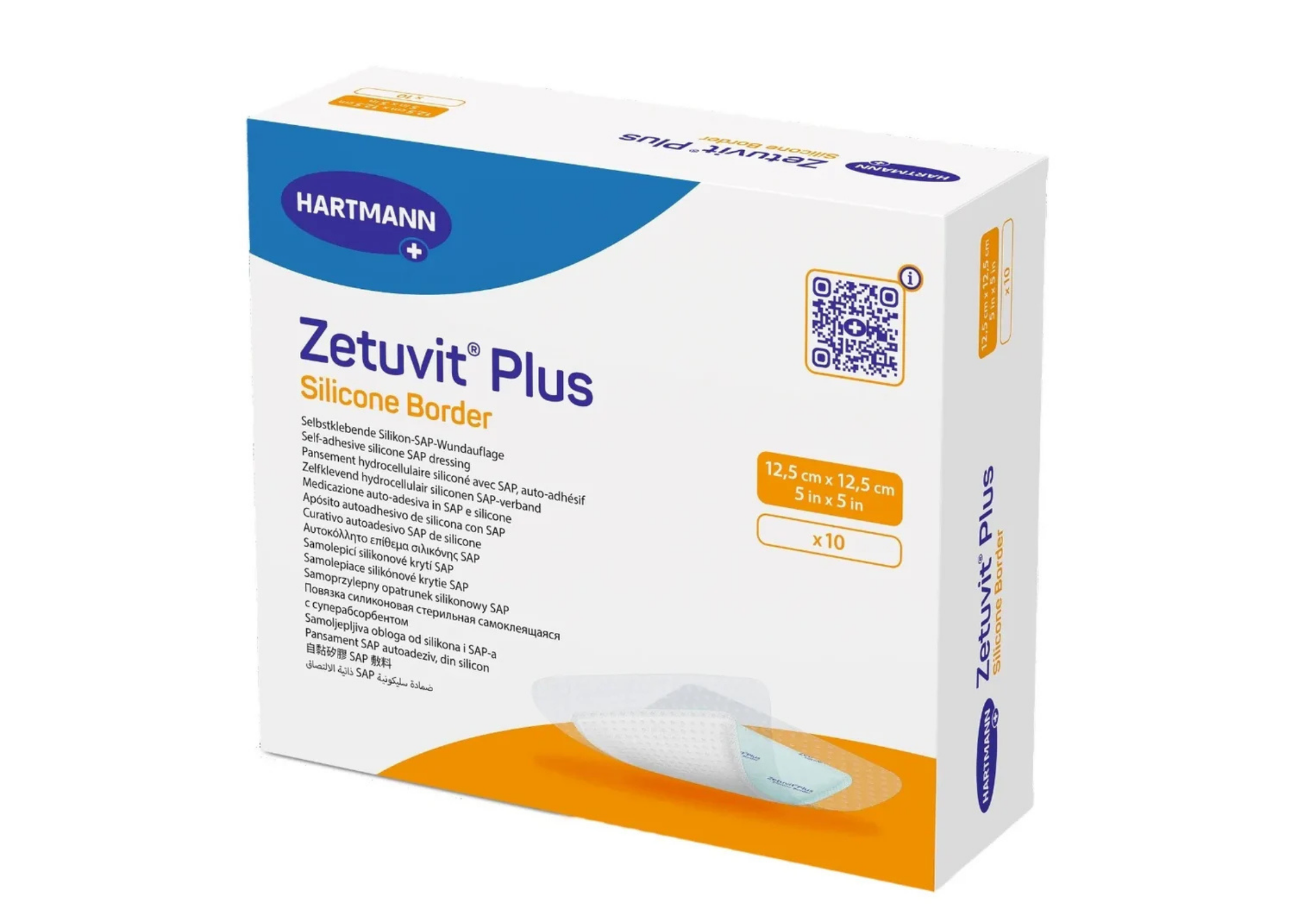Zetuvit® Plus Silicone Border steril, einzeln verpackt 10Stück