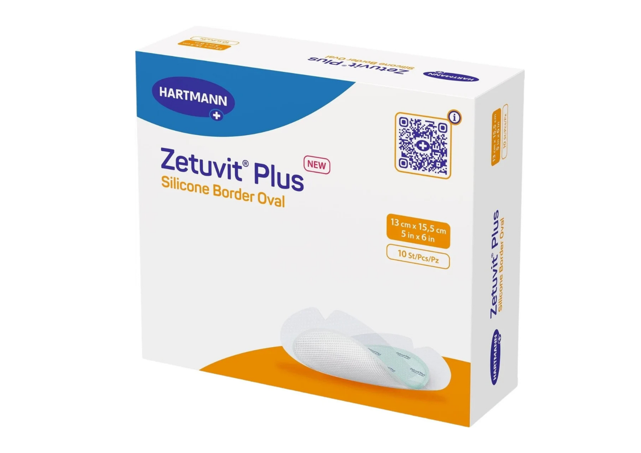 Zetuvit® Plus Silicone Border steril, einzeln verpackt 10Stück
