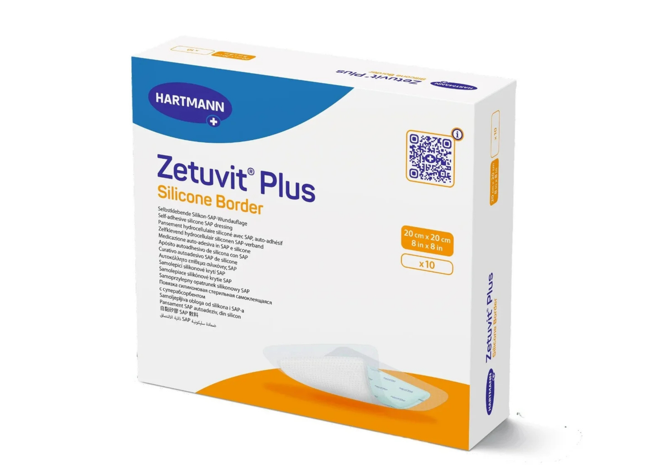 Zetuvit® Plus Silicone Border steril, einzeln verpackt 10Stück