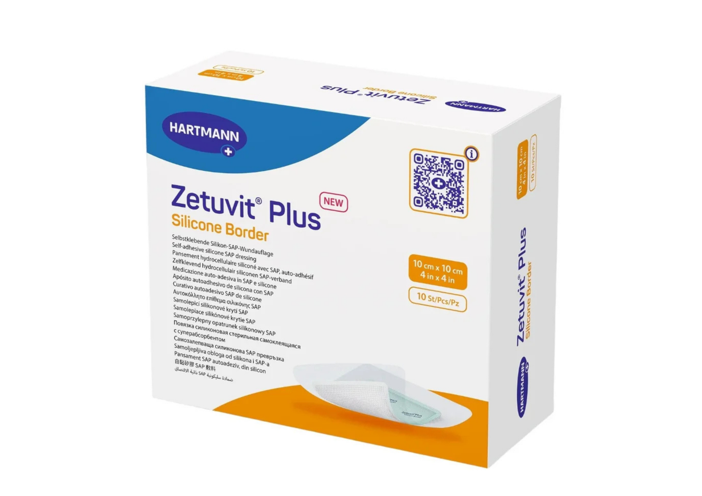 Zetuvit® Plus Silicone Border steril, einzeln verpackt 10Stück