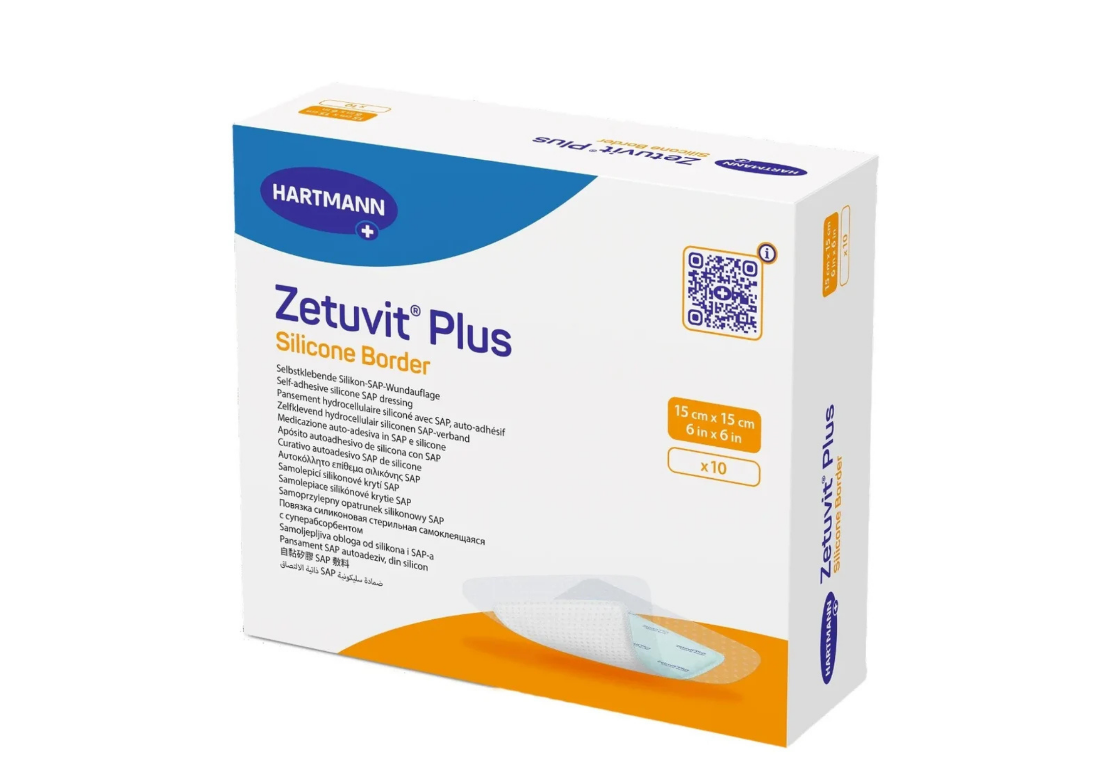 Zetuvit® Plus Silicone Border steril, einzeln verpackt 10Stück