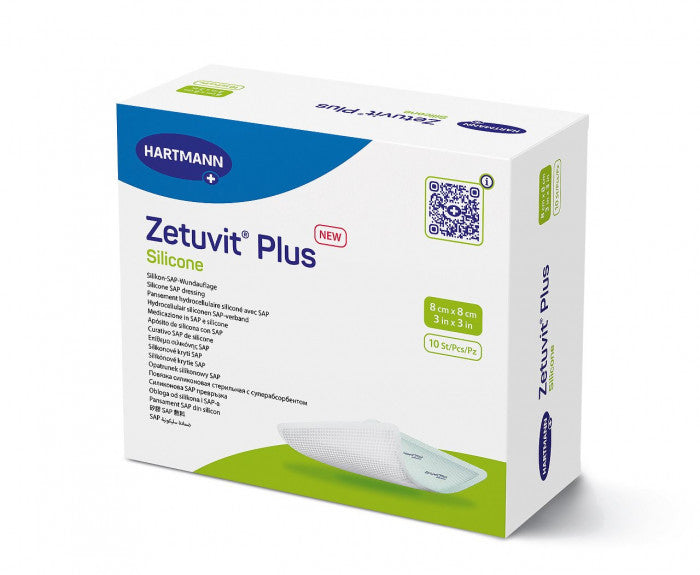 Zetuvit® Plus Silicone steril, einzeln verpackt 10Stück