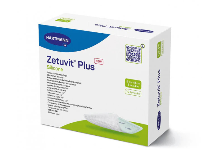 Zetuvit® Plus Silicone steril, einzeln verpackt 10Stück
