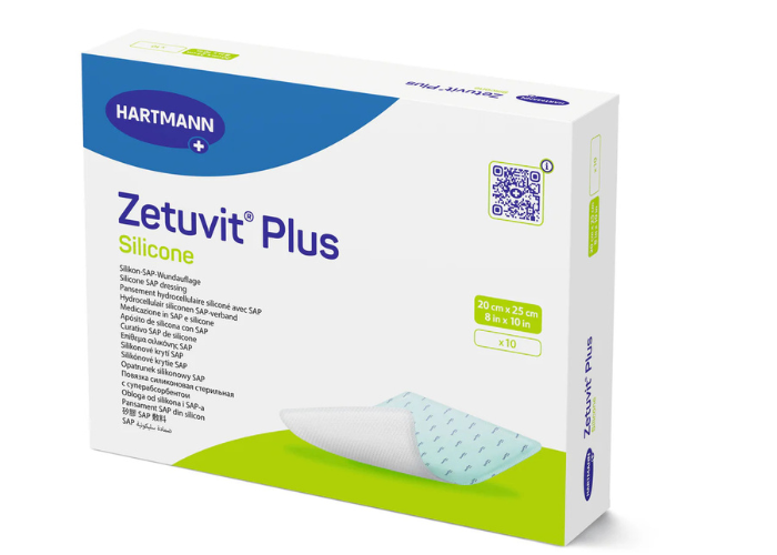 Zetuvit® Plus Silicone steril, einzeln verpackt 10Stück